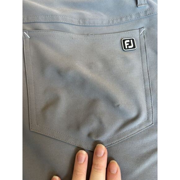 Footjoy Performance Golf Pant Flat Front 4-Way Stretch Plaid Gray Size 36x30 - Picture 7 of 10